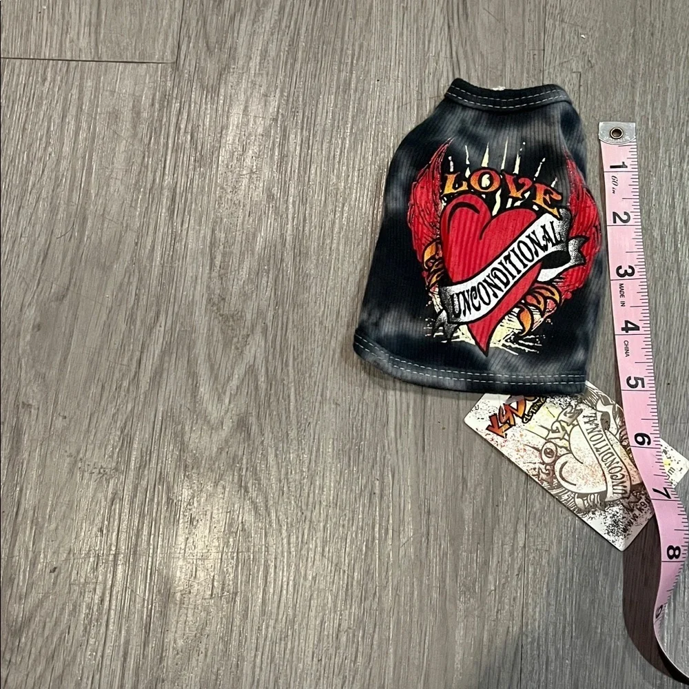 Black and Red Graphic Dog Shirt